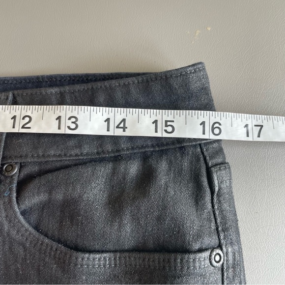 NYDJ Skinny Jeans - Black with Silver Sheen - Size 10P - Picture 10 of 12